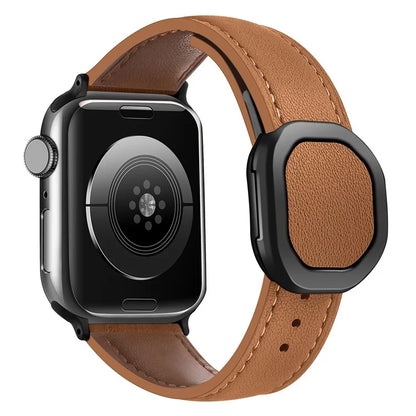 For Apple Watch Ultra 2 Ultra 49mm / Series 9 8 7 45mm / 6 5 4 SE (2023) SE (2022) SE 44mm / 3 2 1 42mm Genuine Cow Leather Wrist Band