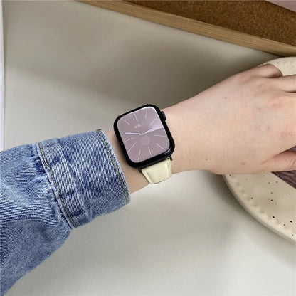 For Apple Watch Ultra 2 Ultra 49mm / Series 9 8 7 45mm / 6 5 4 SE (2023) SE (2022) SE 44mm / 3 2 1 42mm Genuine Cow Leather Wrist Band