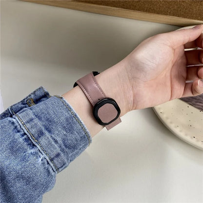 For Apple Watch Ultra 2 Ultra 49mm / Series 9 8 7 45mm / 6 5 4 SE (2023) SE (2022) SE 44mm / 3 2 1 42mm Genuine Cow Leather Wrist Band