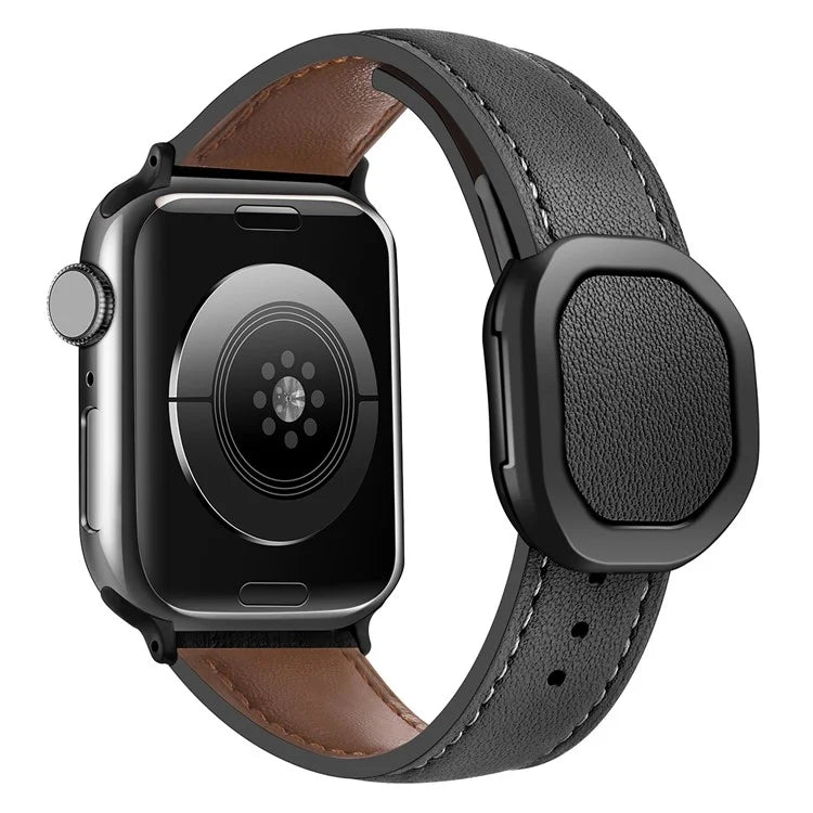 For Apple Watch Ultra 2 Ultra 49mm / Series 9 8 7 45mm / 6 5 4 SE (2023) SE (2022) SE 44mm / 3 2 1 42mm Genuine Cow Leather Wrist Band