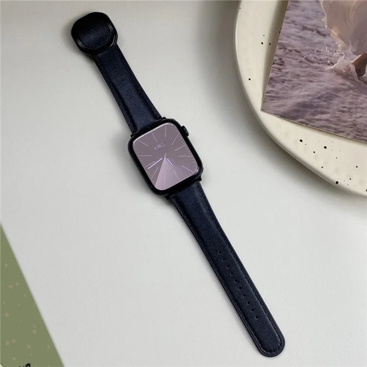 For Apple Watch Ultra 2 Ultra 49mm / Series 9 8 7 45mm / 6 5 4 SE (2023) SE (2022) SE 44mm / 3 2 1 42mm Genuine Cow Leather Wrist Band