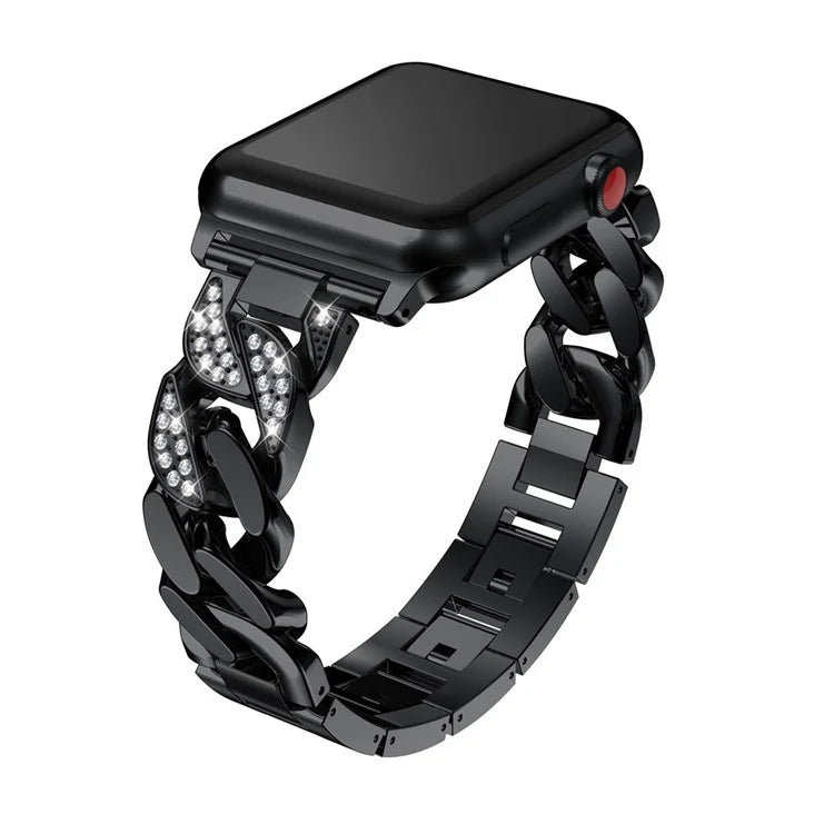 For Apple Watch Series 9 8 7 41mm  /  6 5 4 SE (2022) SE (2023) SE 40mm  /  3 2 1 38mm Watch Strap Zinc Alloy Band