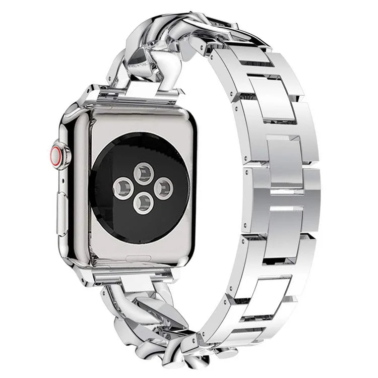 For Apple Watch Ultra 2 Ultra 49mm  /  Series 9 8 7 45mm  /  6 5 4 SE (2022) SE (2023) SE 44mm  /  3 2 1 42mm Metal Watch Strap