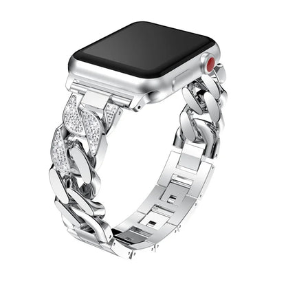 For Apple Watch Ultra 2 Ultra 49mm  /  Series 9 8 7 45mm  /  6 5 4 SE (2022) SE (2023) SE 44mm  /  3 2 1 42mm Metal Watch Strap