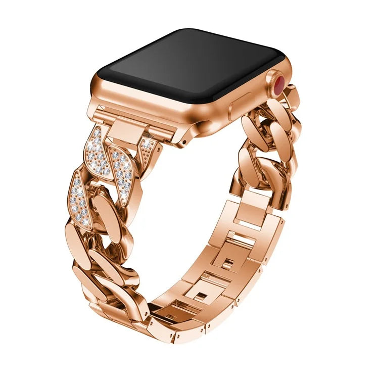 For Apple Watch Ultra 2 Ultra 49mm  /  Series 9 8 7 45mm  /  6 5 4 SE (2022) SE (2023) SE 44mm  /  3 2 1 42mm Metal Watch Strap