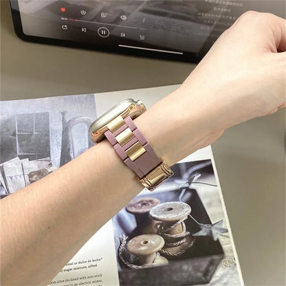 For Apple Watch Series 9 8 7 41mm / 6 5 4 SE (2023) SE (2022) SE 40mm / 3 2 1 38mm Stainless Steel+Rubber Strap