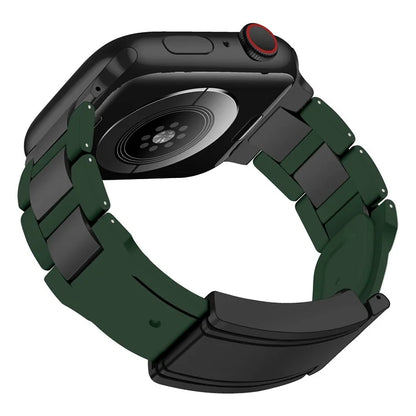 For Apple Watch Series 9 8 7 41mm / 6 5 4 SE (2023) SE (2022) SE 40mm / 3 2 1 38mm Stainless Steel+Rubber Strap