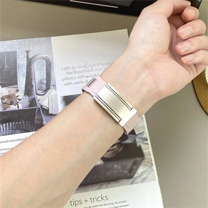 For Apple Watch Ultra 2 Ultra 49mm / 9 8 7 45mm / 6 5 4 SE (2022) SE (2023) SE 44mm / 3 2 1 42mm Stainless Steel+Rubber Strap