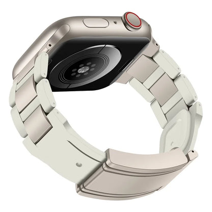 For Apple Watch Ultra 2 Ultra 49mm / 9 8 7 45mm / 6 5 4 SE (2022) SE (2023) SE 44mm / 3 2 1 42mm Stainless Steel+Rubber Strap