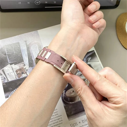 For Apple Watch Ultra 2 Ultra 49mm / 9 8 7 45mm / 6 5 4 SE (2022) SE (2023) SE 44mm / 3 2 1 42mm Stainless Steel+Rubber Strap