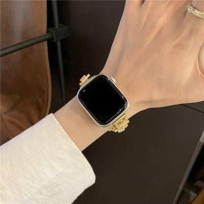 For Apple Watch Series 9 8 7 41mm / 6 5 4 SE (2022) SE (2023) SE 40mm / 3 2 1 38mm Zircon Wrist Strap