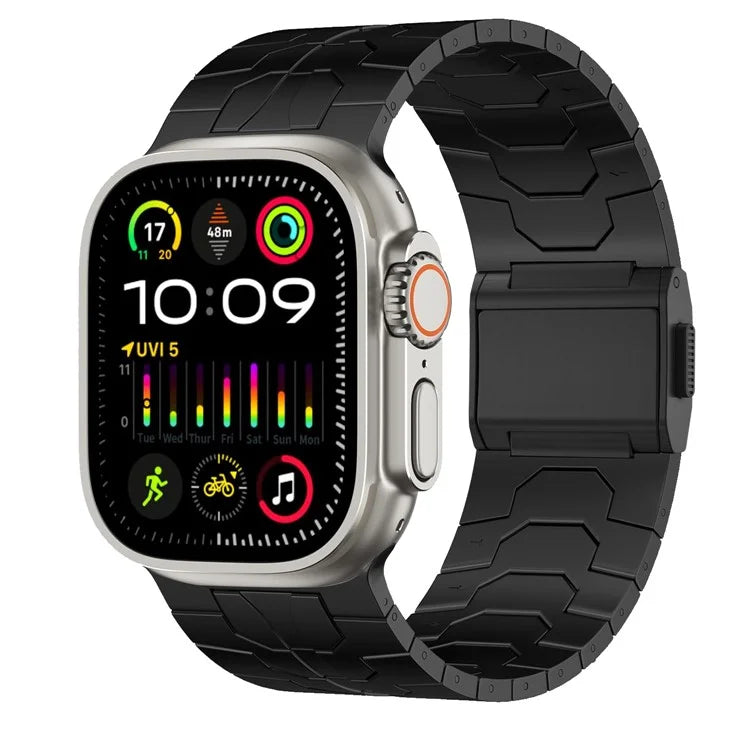 For Apple Watch Ultra 2 Ultra 49mm  /  Series 9 8 7 45mm  /  6 5 4 SE (2022) SE (2023) SE 44mm  /  3 2 1 42mm Magnetic Buckle Watch Strap