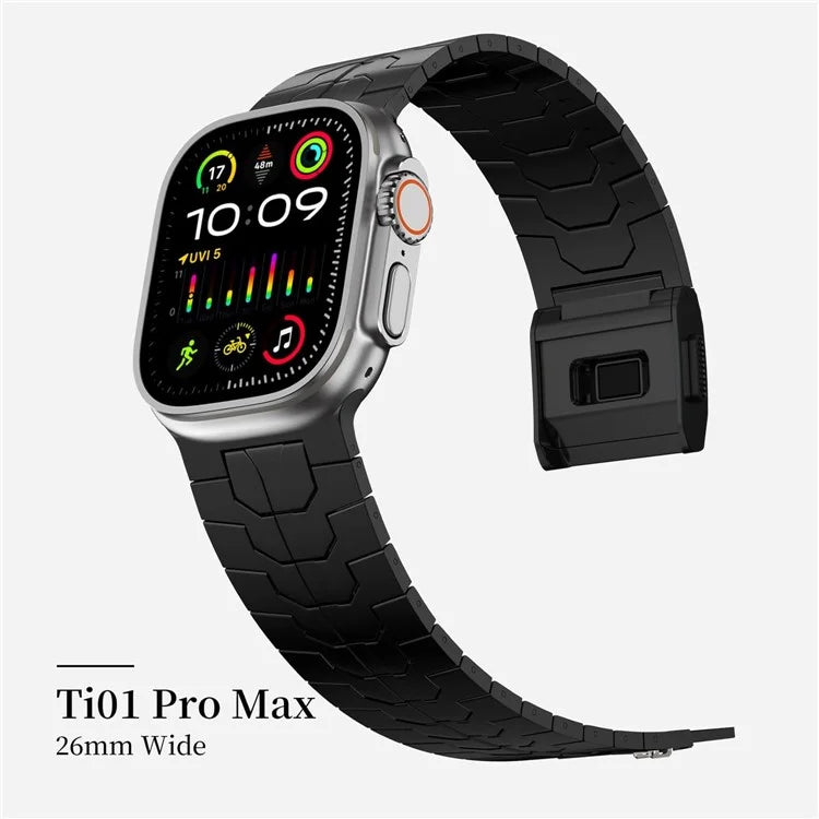 For Apple Watch Ultra 2 Ultra 49mm  /  Series 9 8 7 45mm  /  6 5 4 SE (2022) SE (2023) SE 44mm  /  3 2 1 42mm Magnetic Buckle Watch Strap