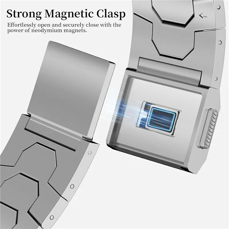 For Apple Watch Ultra 2 Ultra 49mm  /  Series 9 8 7 45mm  /  6 5 4 SE (2022) SE (2023) SE 44mm  /  3 2 1 42mm Magnetic Buckle Watch Strap