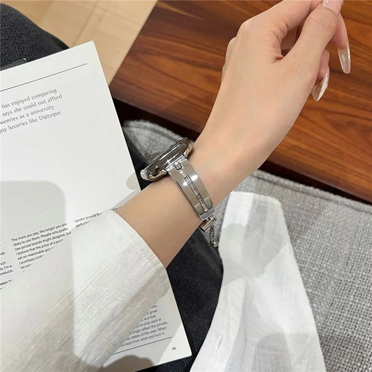 For Apple Watch Series 9 8 7 41mm / 6 5 4 SE (2023) SE (2022) SE 40mm / 3 2 1 38mm Wristband Alloy Bangle Bracelet