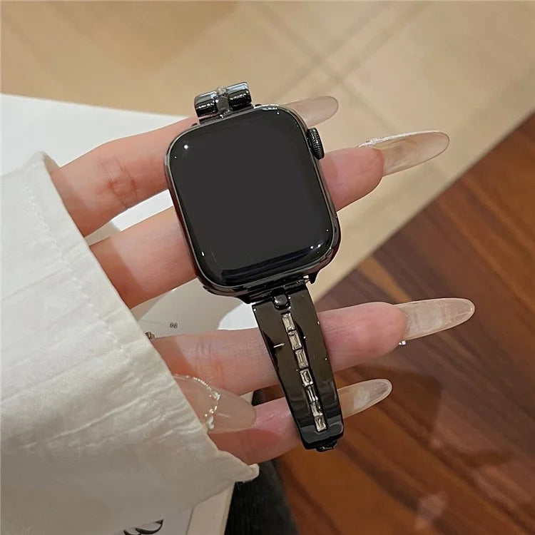 For Apple Watch Series 9 8 7 41mm / 6 5 4 SE (2023) SE (2022) SE 40mm / 3 2 1 38mm Wristband Alloy Bangle Bracelet