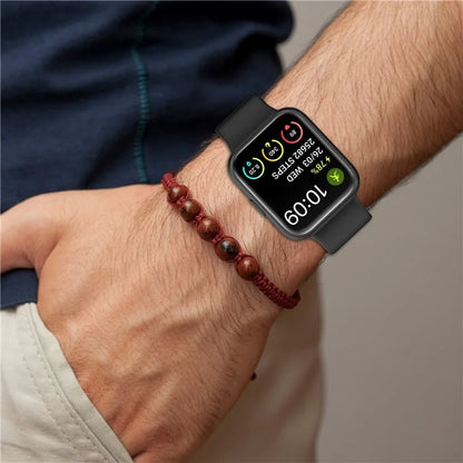 For SKG V7 / V7 Pro Watch Band Soft Silicone Wrist Strap Adjustable Buckle