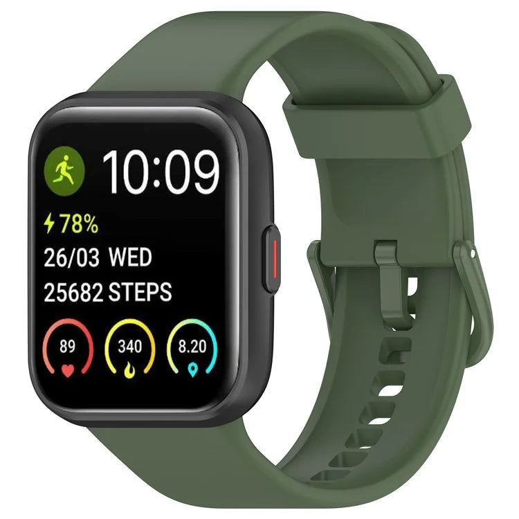 For SKG V7 / V7 Pro Watch Band Soft Silicone Wrist Strap Adjustable Buckle