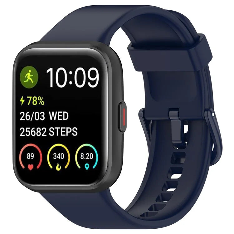 For SKG V7 / V7 Pro Watch Band Soft Silicone Wrist Strap Adjustable Buckle