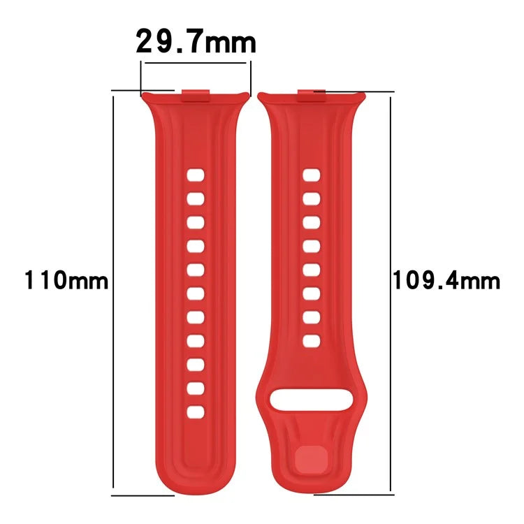 For vivo Watch GT Watch Band Soft Silicone Wrist Strap Adjustable Buckle