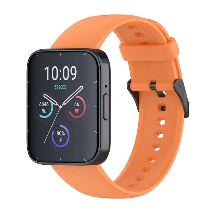 For SKG V9 / V9 Pro / Huami Amazfit Bip 5 / Bip 5 Unity Watch Strap Liquid Silicone Band Replacement