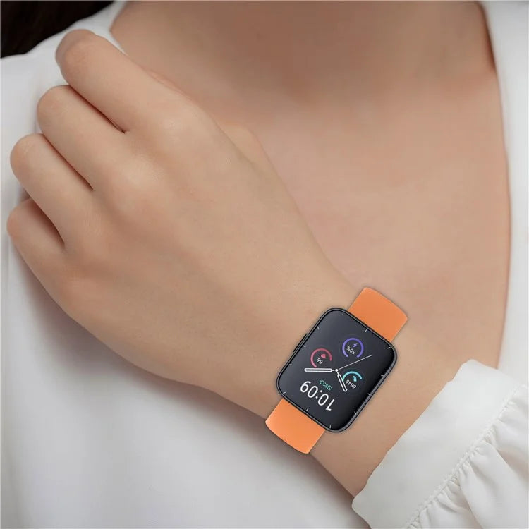 For SKG V9 / V9 Pro / Huami Amazfit Bip 5 / Bip 5 Unity Watch Strap Liquid Silicone Band Replacement