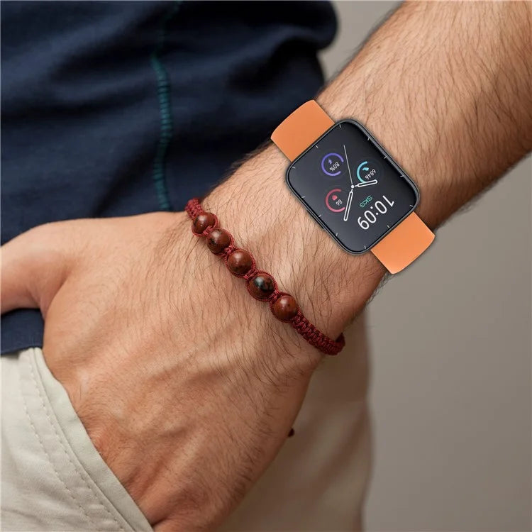 For SKG V9 / V9 Pro / Huami Amazfit Bip 5 / Bip 5 Unity Watch Strap Liquid Silicone Band Replacement