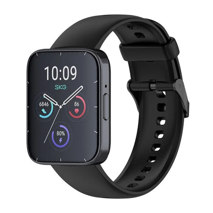 For SKG V9 / V9 Pro / Huami Amazfit Bip 5 / Bip 5 Unity Watch Strap Liquid Silicone Band Replacement