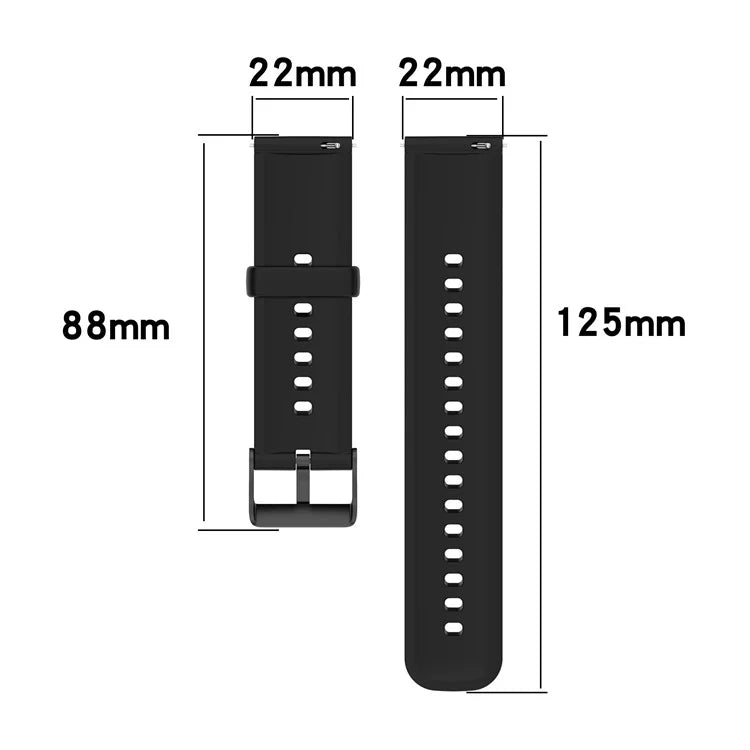 For SKG V9 / V9 Pro / Huami Amazfit Bip 5 / Bip 5 Unity Watch Strap Liquid Silicone Band Replacement