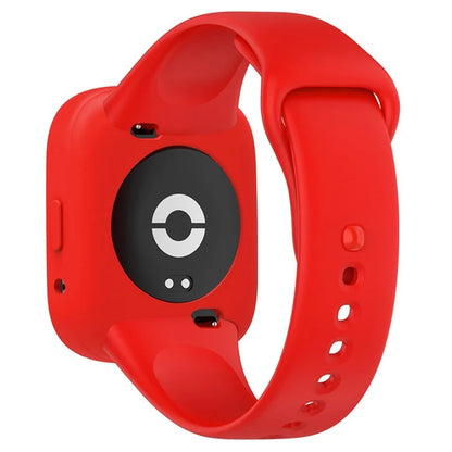 For Xiaomi Redmi Watch 3 Active Silicone Strap Replacement Wrist Band with Watch Case