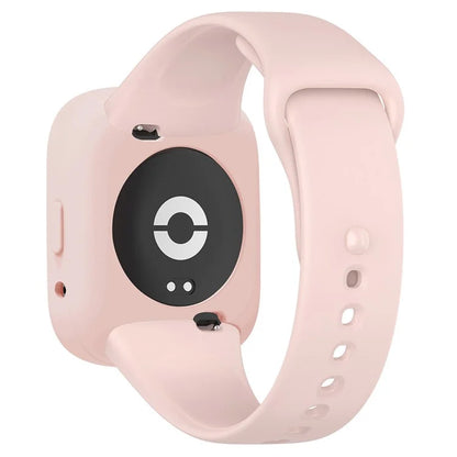 For Xiaomi Redmi Watch 3 Active Silicone Strap Replacement Wrist Band with Watch Case