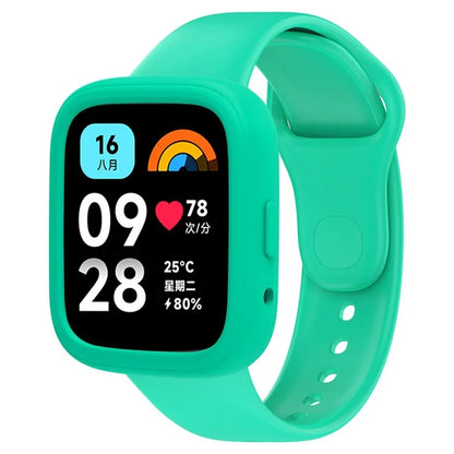 For Xiaomi Redmi Watch 3 Active Silicone Strap Replacement Wrist Band with Watch Case