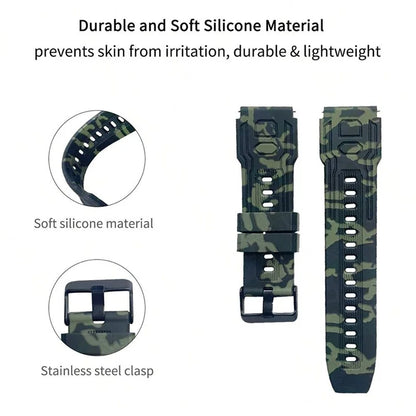 For Garmin Fenix 7 / 7 Pro / 6 / 5 Replacement Wrist Band 22mm Adjustable Silicone Watch Strap