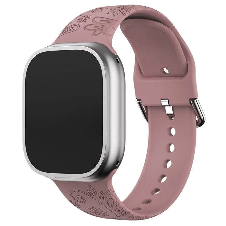 Pattern Imprinted Strap for Apple Watch Series 9 8 7 41mm / 6 5 4 SE (2023) SE (2022) SE 40mm / 3 2 1 38mm Silicone Watch Band