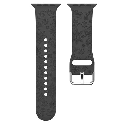 For Apple Watch Ultra 2 Ultra 49mm / 9 8 7 45mm / 6 5 4 SE (2022) SE (2023) SE 44mm / 3 2 1 42mm Pattern Imprinted Silicone Strap