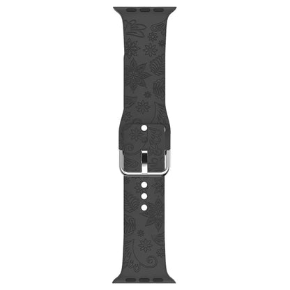 For Apple Watch Ultra 2 Ultra 49mm / 9 8 7 45mm / 6 5 4 SE (2022) SE (2023) SE 44mm / 3 2 1 42mm Pattern Imprinted Silicone Strap