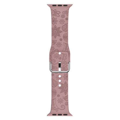 For Apple Watch Ultra 2 Ultra 49mm / 9 8 7 45mm / 6 5 4 SE (2022) SE (2023) SE 44mm / 3 2 1 42mm Pattern Imprinted Silicone Strap