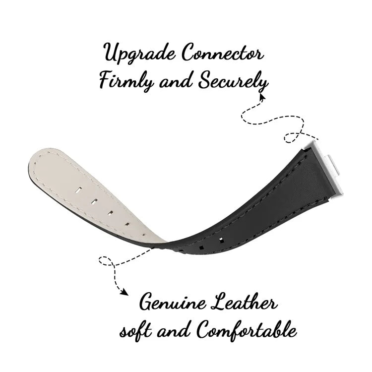 For Huawei Watch Fit 3 PU Leather Band Slim Watch Strap