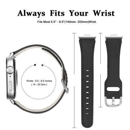 For Huawei Watch Fit 3 PU Leather Band Slim Watch Strap
