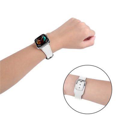 For Huawei Watch Fit 3 PU Leather Band Slim Watch Strap