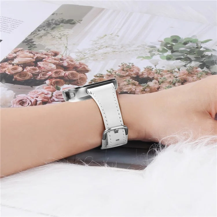 For Huawei Watch Fit 3 PU Leather Band Slim Watch Strap
