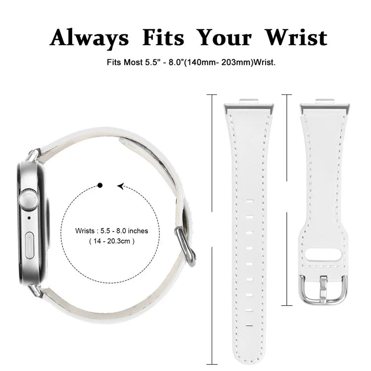 For Huawei Watch Fit 3 PU Leather Band Slim Watch Strap