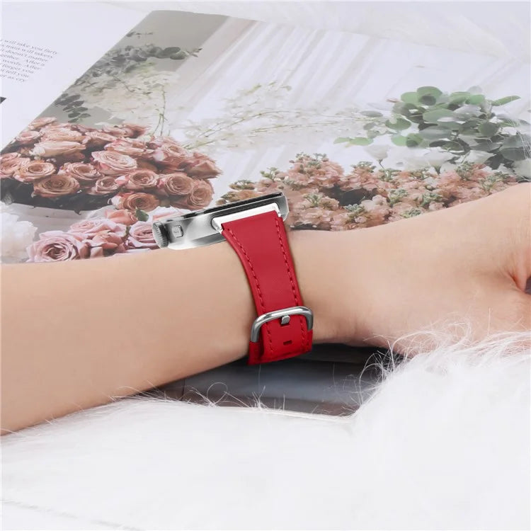 For Huawei Watch Fit 3 PU Leather Band Slim Watch Strap