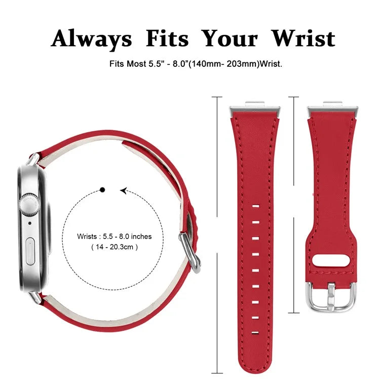 For Huawei Watch Fit 3 PU Leather Band Slim Watch Strap