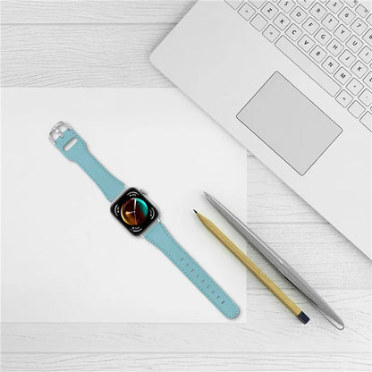 For Huawei Watch Fit 3 PU Leather Band Slim Watch Strap