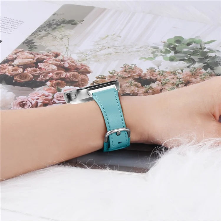 For Huawei Watch Fit 3 PU Leather Band Slim Watch Strap