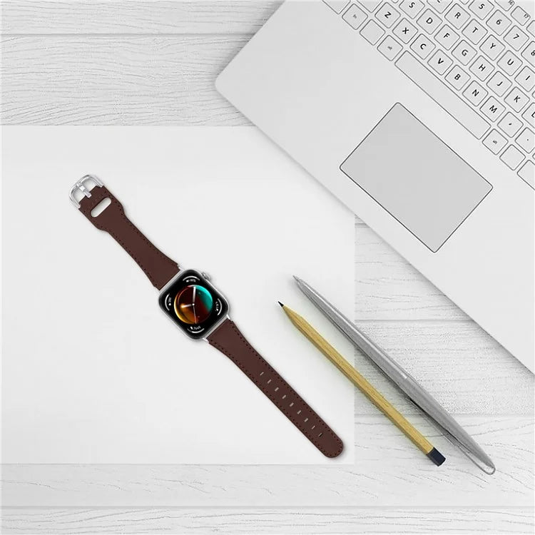 For Huawei Watch Fit 3 PU Leather Band Slim Watch Strap