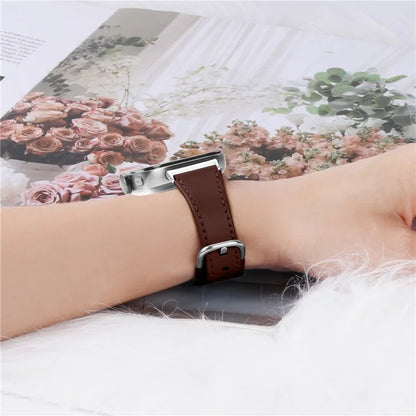 For Huawei Watch Fit 3 PU Leather Band Slim Watch Strap