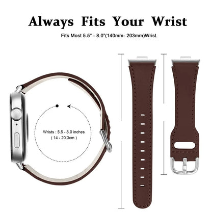 For Huawei Watch Fit 3 PU Leather Band Slim Watch Strap