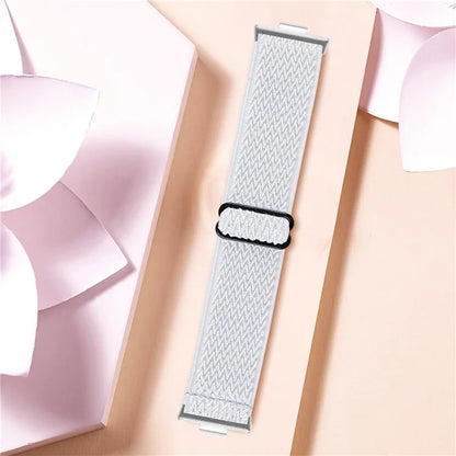 For Huawei Watch Fit 3 Adjustable Nylon Watch Band Wave Design Elastic Wrist Strao